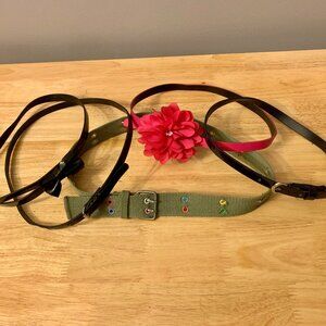 GIRL'S BELTS (5), Great Condition!, Bundle of Various Sizes, Patent Leather etc.